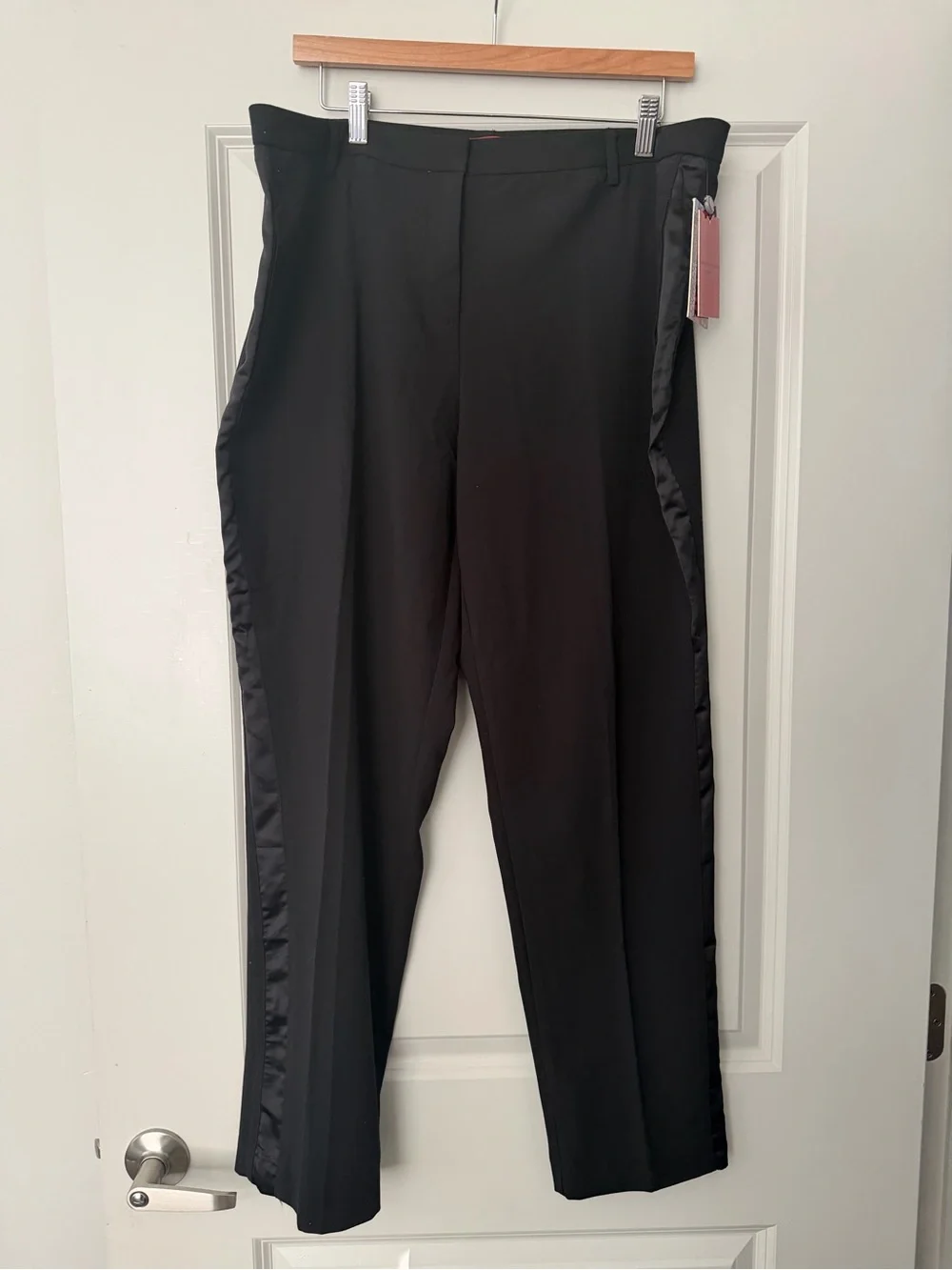 Narciso Rodriguez Black Tailored Straight-Leg Trousers